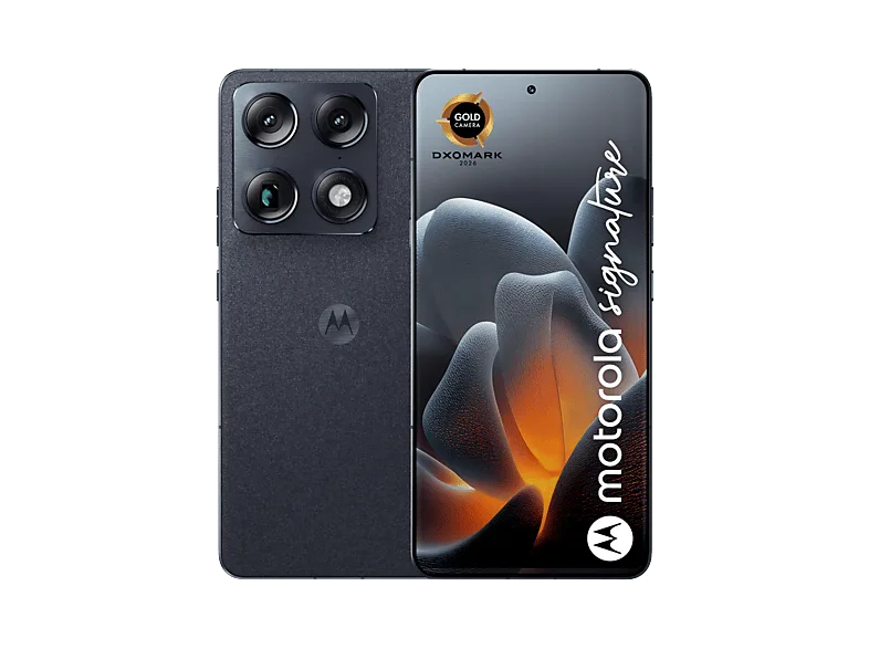 Móvil - motorola Signature, Carbon, 512 GB, 16 GB RAM, 6.78" AMOLED, Snapdragon® 8 Gen 5, 5200 mAh