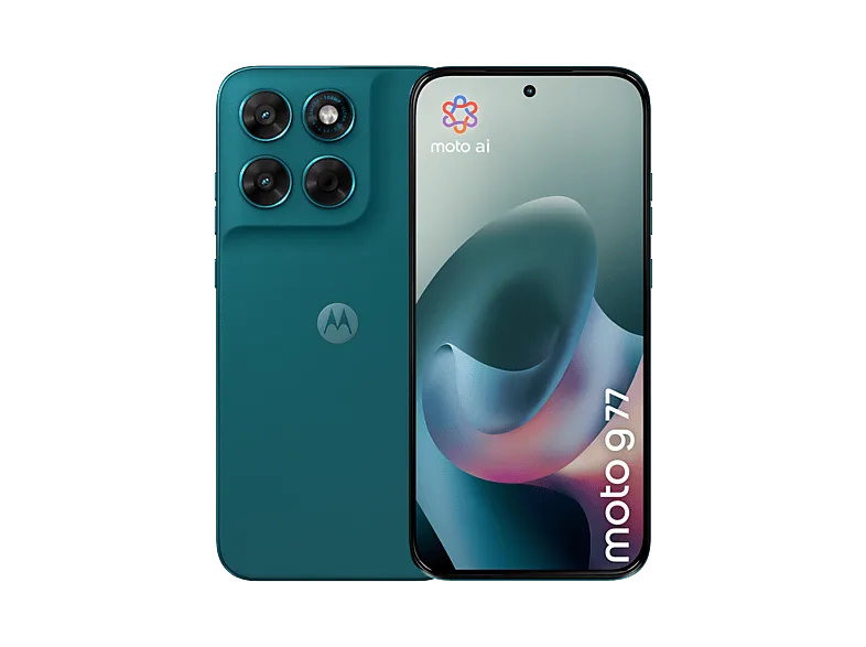 Móvil - motorola moto g77, PANTONE Shaded Spruce, 512GB, 8GB RAM, 6.8 " Extreme AMOLED, MediaTek Dimensity 6400, 5200 mAh