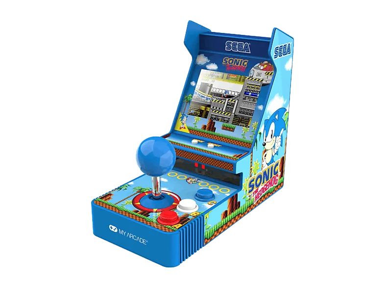 Consola retro portátil - My Arcade Joystick Player Sonic The Hedgehog, Azul