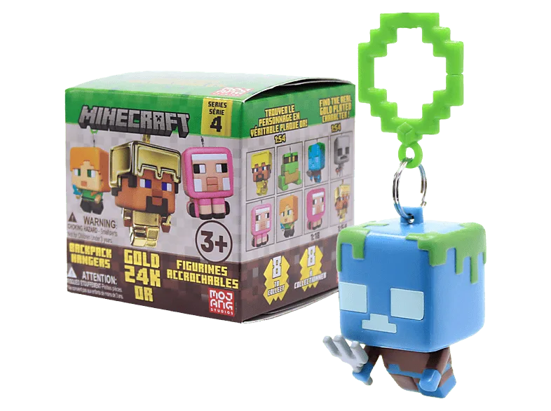 Llavero - Magicbox Minecraft™ Backpack Hanger S4, Caja sorpresa