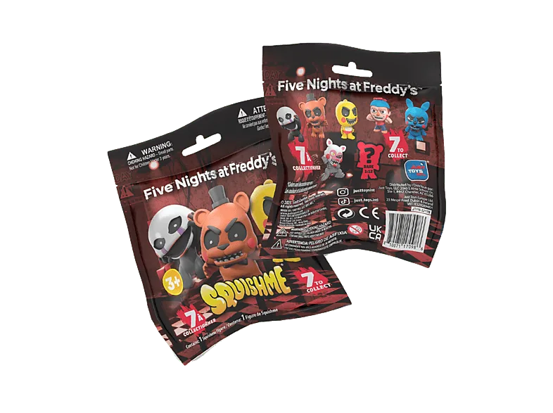 Figura - Magicbox Five Nights at Freddy’s™ Squishme S2, Aroma a fresa, Producto anti-estrés, Bolsa sorpresa