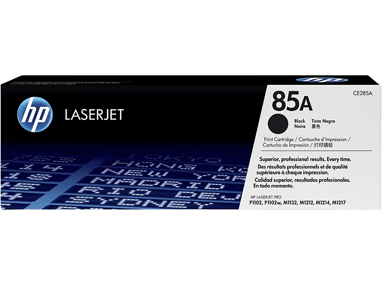 Tóner - HP 85A, LáserJet, Negro, CE285A