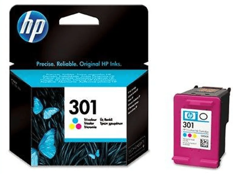 Cartucho de tinta - HP 301 Color (cian, magenta, amarillo)
