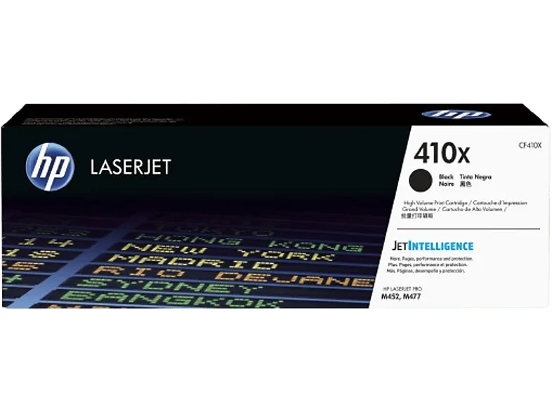 Tóner - HP 410X LaserJet, Negro, CF410X