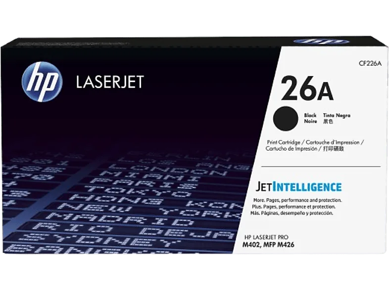 Tóner - HP 26A LaserJet, Negro, CF226A