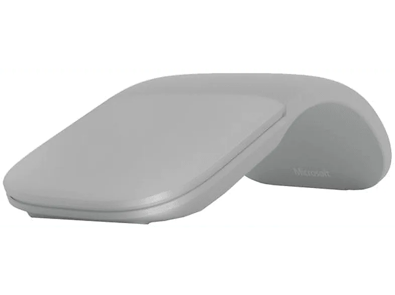 Ratón inalámbrico - Microsoft Arc Touch Bluetooth, Ambidiestro, Plata (imagen 1 de 2)