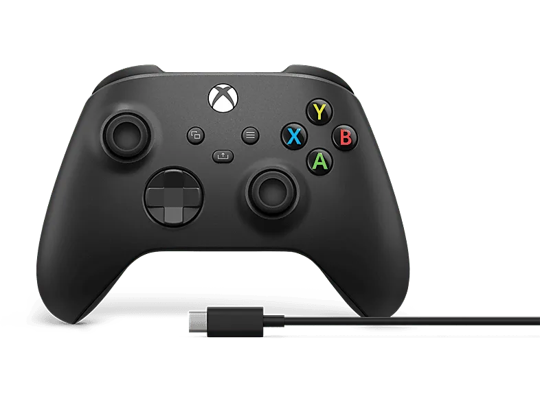 Mando Xbox - Microsoft Xbox, Bluetooth + Cable USB-C, Negro