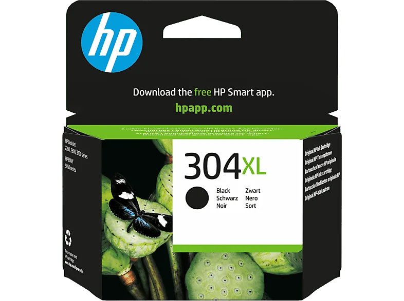 Cartucho de tinta - HP 304XL, Negro, N9K08AE (imagen 1 de 3)