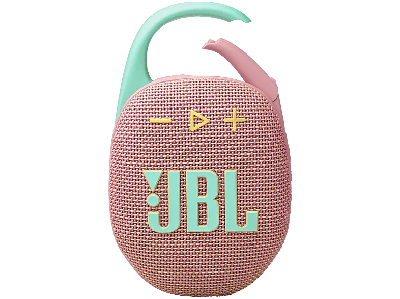 Altavoz inalámbrico - JBL Clip 5, 7 W, Bluetooth, 12 h Autonomía, Resistente al Agua IP67, Auracast, Rosa