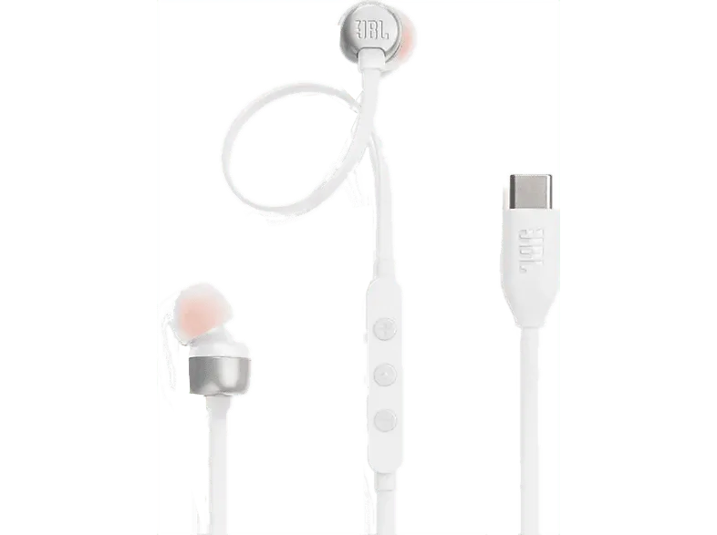 Auriculares de botón - JBL TUNE 310C USB-C, Intraurales, Blanco – Blanco
