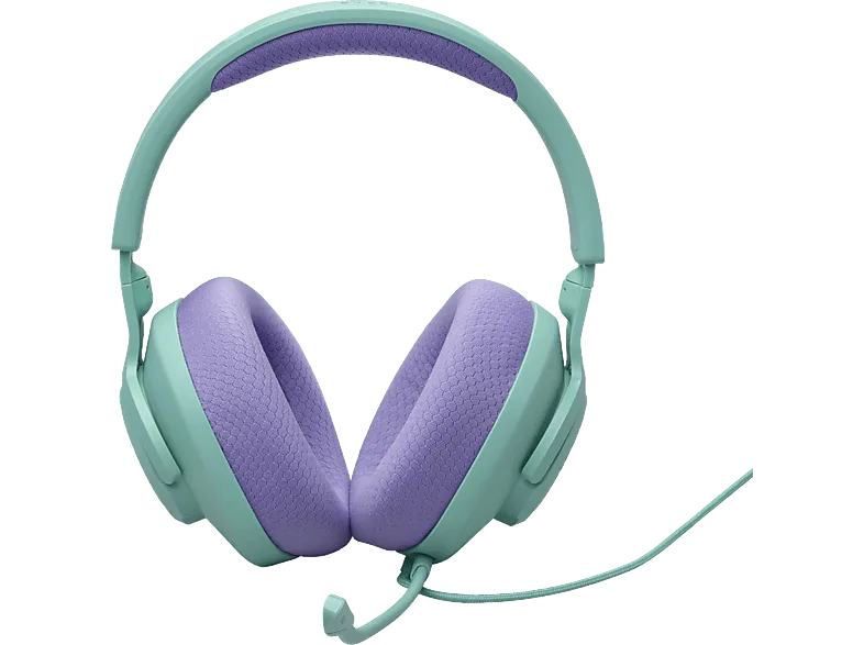 Auriculares gaming - JBL Quantum 100M2, Circumaurales, Diadema con cable, Micrófono, Cyan