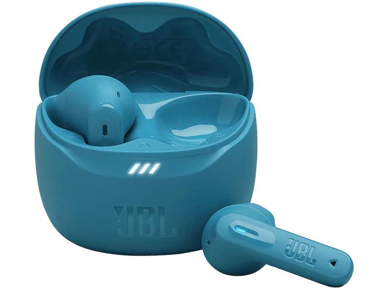Auriculares True Wireless - JBL Tune Flex 2, 48 h Autonomía, IP54, Cancelación de ruido, Ergonómico, Turquesa – Turquesa