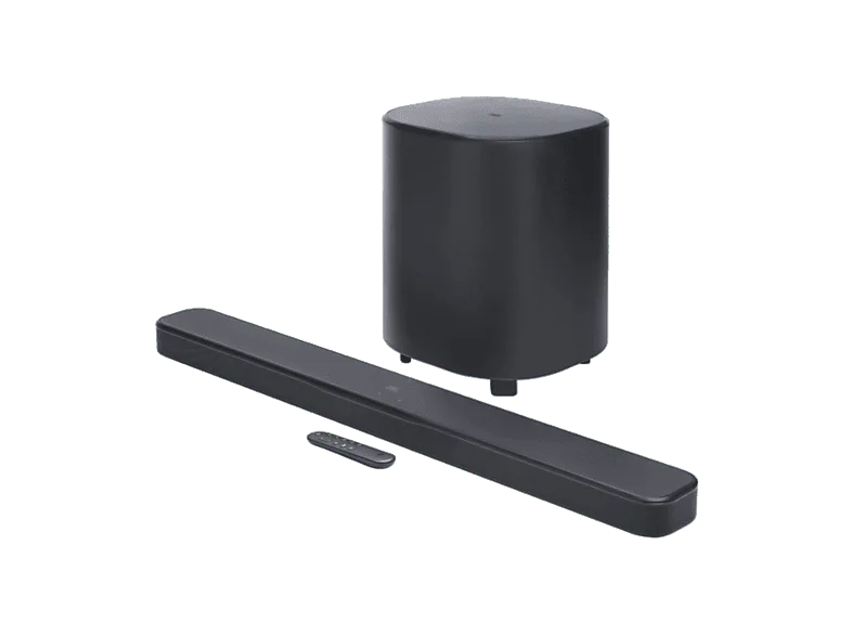 Barra de sonido - JBL Bar 500MK2, Potencia 750 W, Canales 5.1, Dolby Atmos y DTS Virtual:X, Multibeam 3.0, Wifi, Subwoofer Inalámbrico, Negro (imagen 1 de 3)