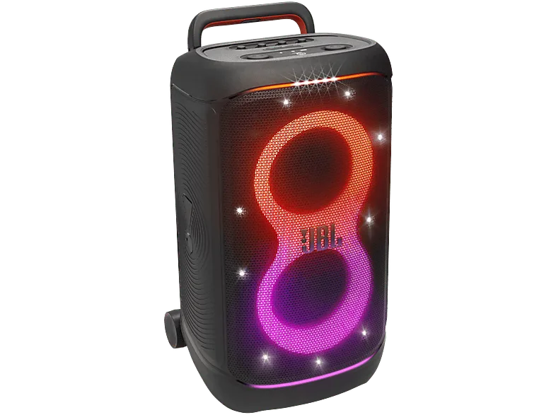 Altavoz de gran potencia - JBL PartyBox 520, 400 W, 15h Autonomía, Asa telescópica y Ruedas, IPX4, Negro