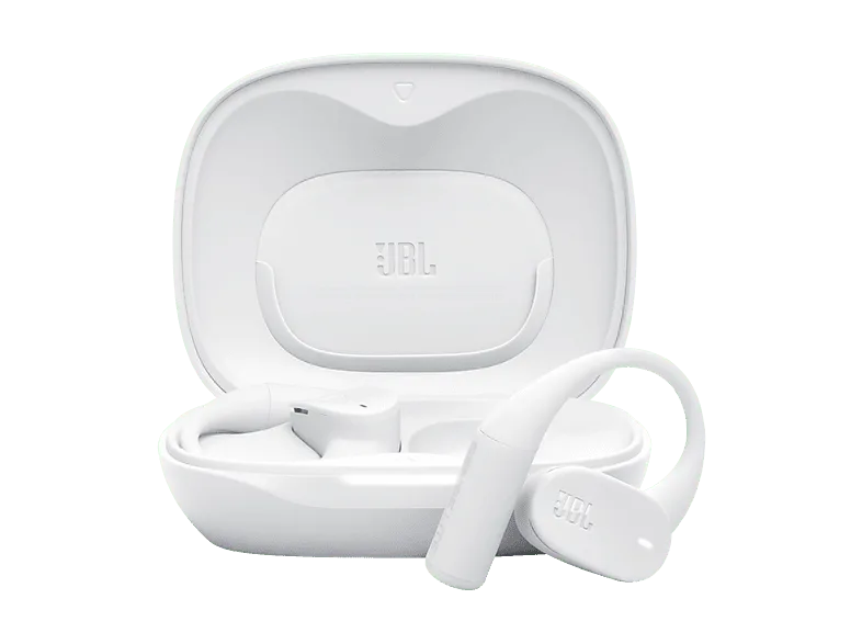 Auriculares conducción de aire - JBL Sense Lite, Autonomía 32 h, IP54, OpenSound, 4 micrófonos, Blanco