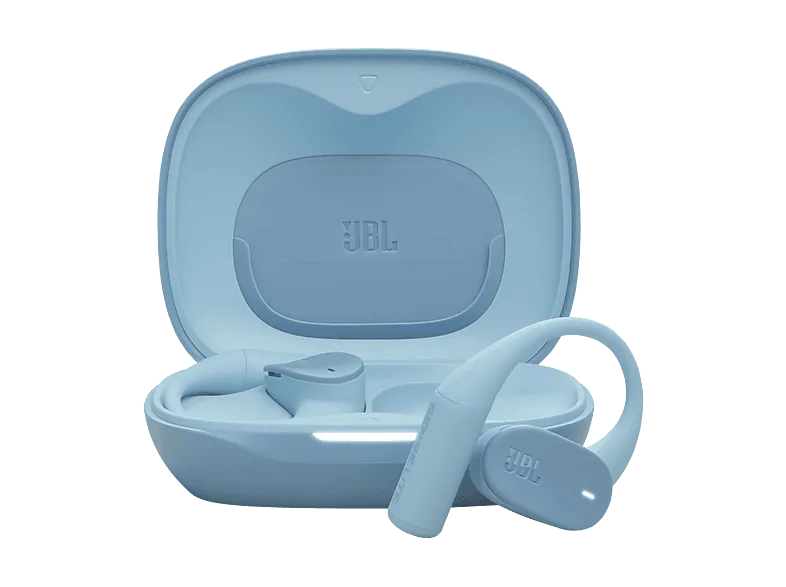 Auriculares conducción de aire - JBL Sense Lite, Autonomía 32 h, IP54, OpenSound, 4 micrófonos, Azul