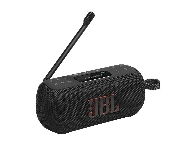 Radio portátil - JBL Tuner 3, 7W Potencia, Señal FM/DAB/DAB+, 12h Autonomía, Resistencia IP68, USB-C, Negro
