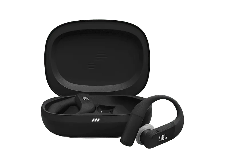 Auriculares deportivos - JBL Endurance Peak 4, Intraurales, Bluetooth, 48h Autonomía, 6 Micrófonos, Cancelación de Ruido Adaptativa, Negro/Gris