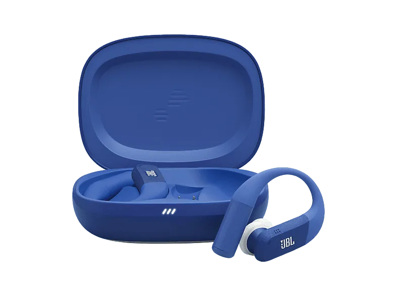 Auriculares deportivos - JBL Endurance Peak 4, Intraurales, Bluetooth, 48h Autonomía, 6 Micrófonos, Cancelación de Ruido Adaptativa, Azul