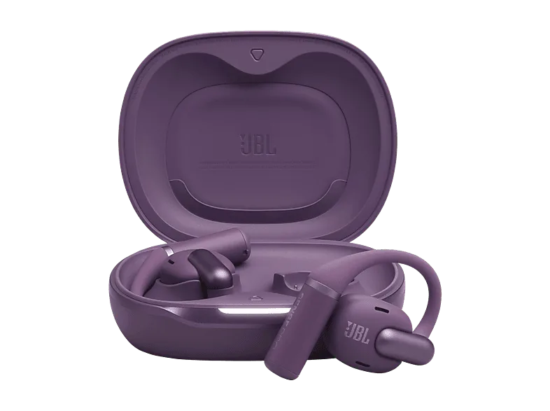 Auriculares conducción de aire - JBL Sense Pro, 38h Autonomía, Open-ear, Gancho Ajustable, 4 Micrófonos, Morado
