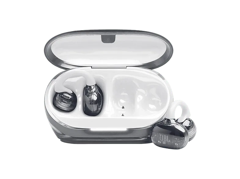 Auriculares True Wireless - JBL Soundgear Clips, 32h Autonomía, 4 Micrófonos, IP54, Conexión Multipunto y Emparejamiento Rápido, Blanco