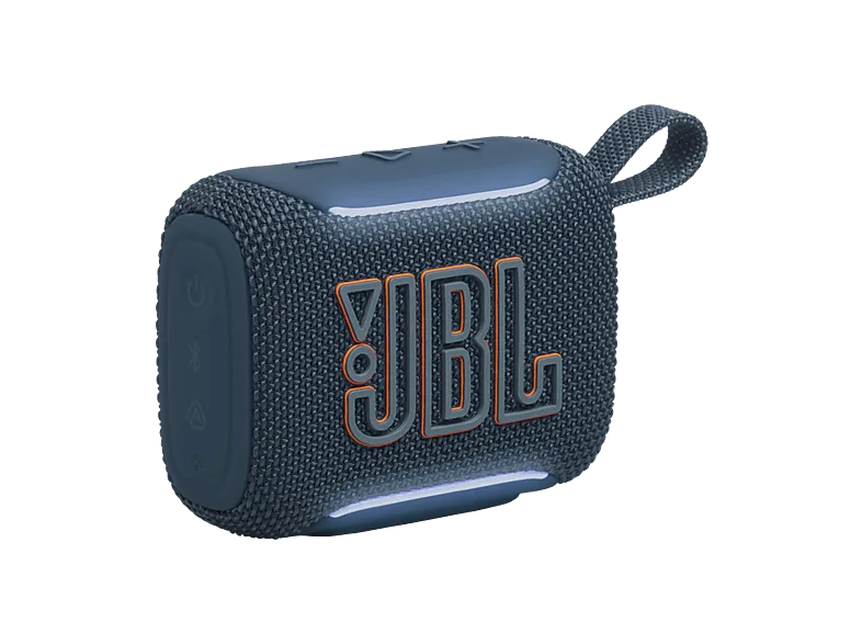 Altavoz bluetooth - JBL Go 5, 4.8 W, Bluetooth, Autonomía 10 horas, Iluminación ambiental, IP68, Azul – Azul