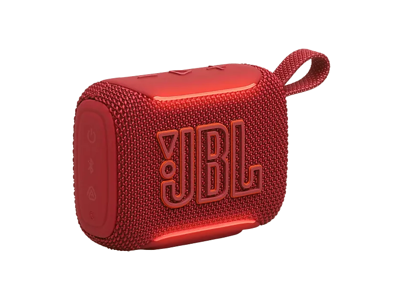 Altavoz bluetooth - JBL Go 5, 4.8 W, Bluetooth, Autonomía 10 horas, Iluminación ambiental, IP68, Rojo