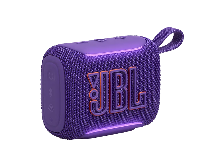 Altavoz bluetooth - JBL Go 5, 4.8 W, Bluetooth, Autonomía 10 horas, Iluminación ambiental, IP68, Morado