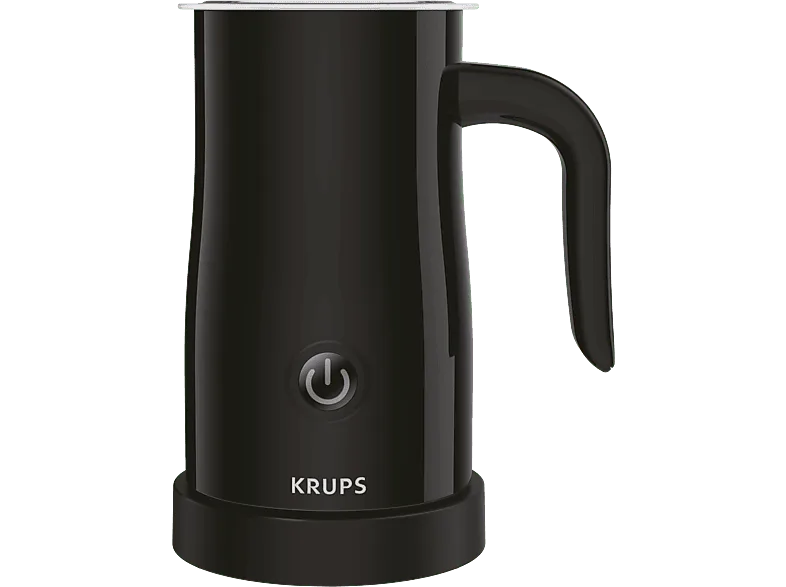 Espumador de leche - Krups XL1008, Interior acero inoxidable, Base giratoria 360º, Negro (imagen 1 de 3)