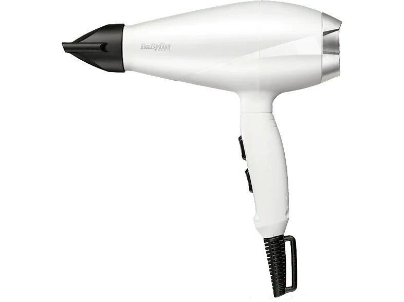 Secador - BaByliss Speed Pro 2000, 2 kW, velocidades, niveles temperatura, Blanco