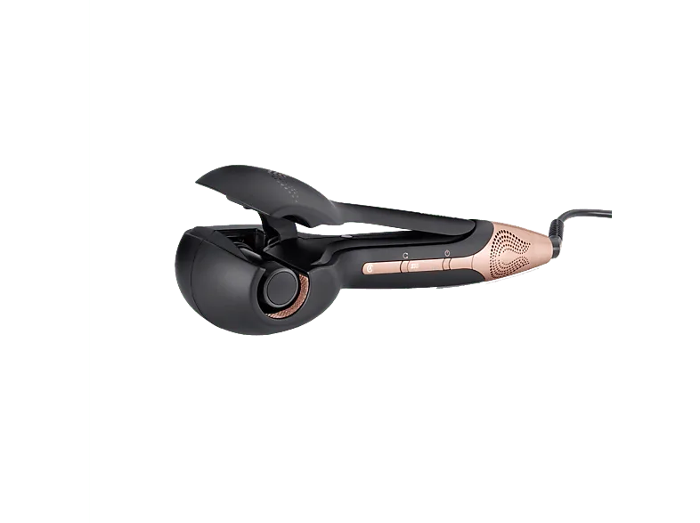 Moldeador - BaByliss Wave Secret Air, 3 temperaturas, Control dirección cabello, Cerámica, Negro