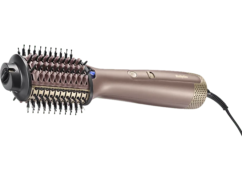 Moldeador - BaByliss Air Power Volume AS95E, Tecnología iónica, 3 Temperaturas, Uso en seco y húmedo, Iónico, Barril ovalado, Rosa