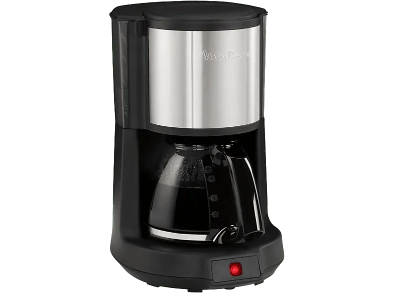 Cafetera de goteo - Moulinex FG370811 Subito Select, 10-15 Tazas, 1.25 l, Función mantenimiento caliente, Sistema antigoteo, Negro