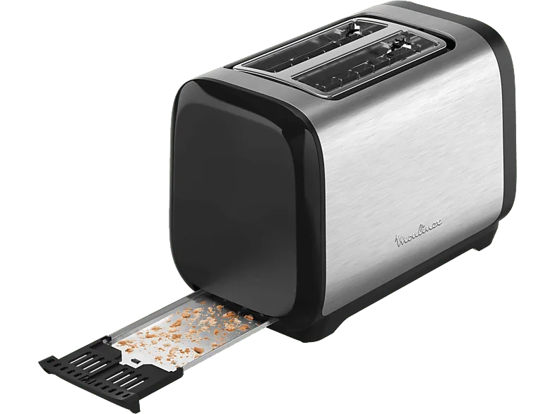 Tostadora - Moulinex Subito 5 LT5S0D, 1200w, 2 ranuras, 7 niveles de tostado, Bandeja recogemigas, Descongela y recalienta, Inox (imagen 1 de 3)