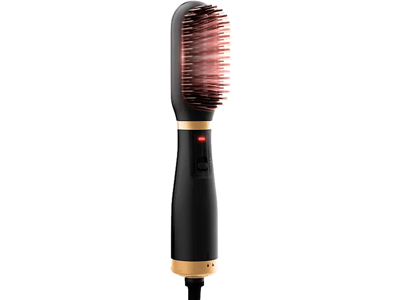 Cepillo secador - Rowenta Powerstraight Air UB5920, 500 W, 2 en 1, 3 temperaturas, Secado y alisado, Compacto, Cabello húmedo, mojado seco, Negro