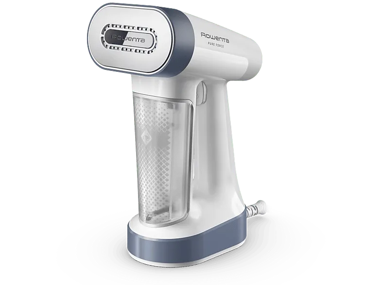 Cepillo de vapor y plancha - Rowenta Pure Force DR8722, 1800 W, 90 g/min, 4 niveles vapor, Vertical horizontal, Modo Boost, Blanco