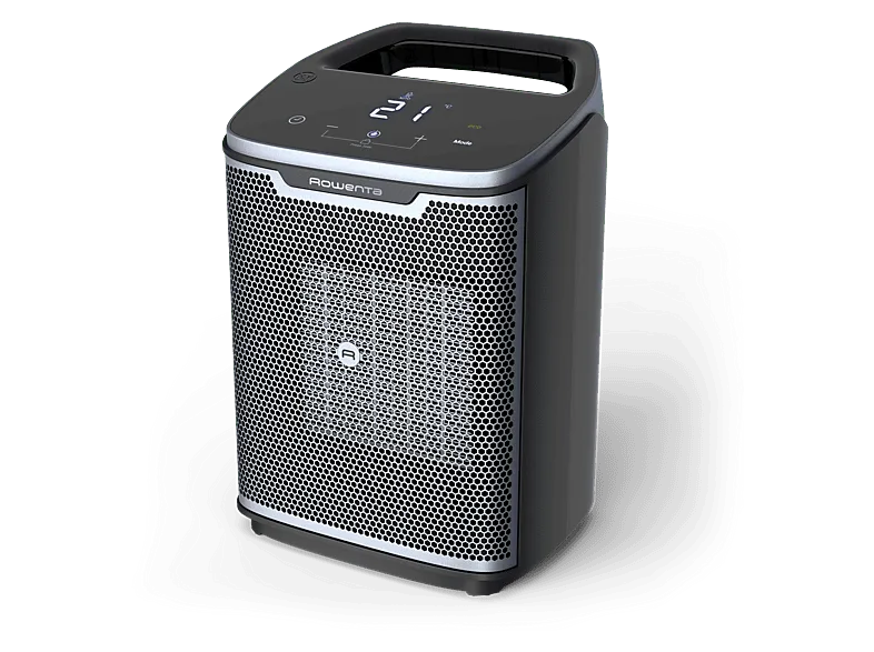Calefactor cerámico - Rowenta Instant Comfort, 2000W, 4 modos, 35m², Silencioso, Antivuelco, Apagado automático, Temporizador, ModoEco, Compacto, Azul