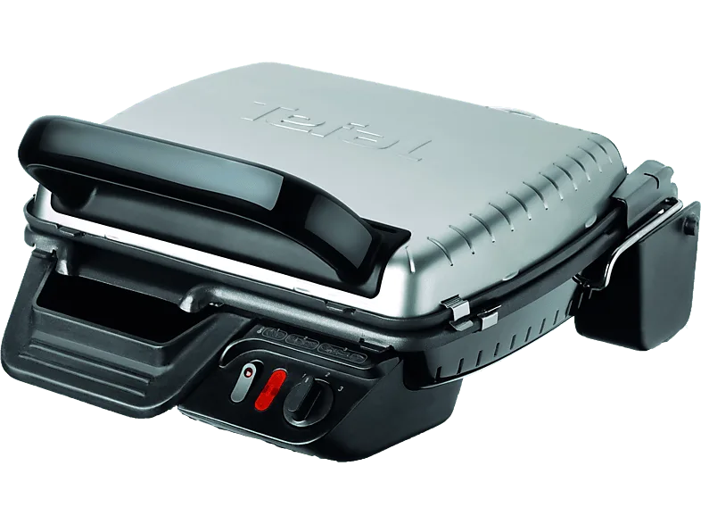 Grill - Tefal GC 305012, Potencia 2000 W, 2 modos de cocción, Barbacoa y panini, Planchas antiadherentes aptas para lavavajillas, Acero Inoxidable