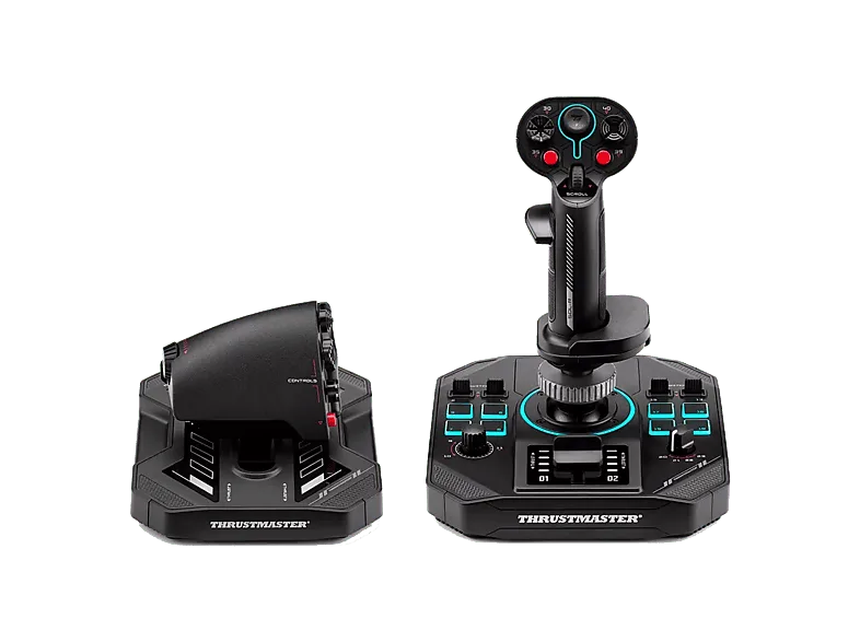 Palanca de vuelo - Thrustmaster Sol-R 4 HOTAS, sistema S.M.A.R.T., Para PC, Joystick 3 ejes (X, Y, Z), Negro