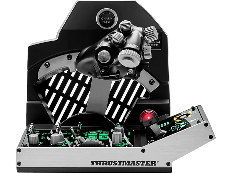Simulador de vuelo - Thrustmaster Viper TQS Mission Pack para PC, Panel Control, Réplica F-16, 64 Botones, Tecnología H.E.A.R.T, Metal