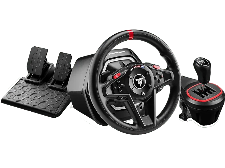 Volante - Thrustmaster T128 Shifter pack, de Carreras y TH8S Add-On, Compatible con Xbox PC, Negro
