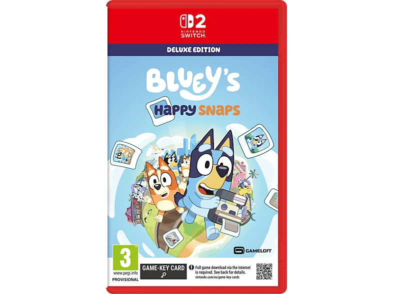 Nintendo Switch 2 Bluey's Happy Snaps Ed. Deluxe (Game Key Card) (imagen 1 de 3)