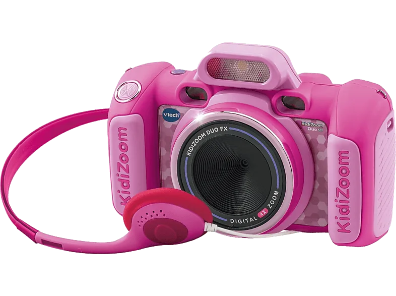 Cámara - VTech Kidizoom Duo FX, 8MP, Frontal y Selfi, Vídeos, 256MB de Memoria, Rosa
