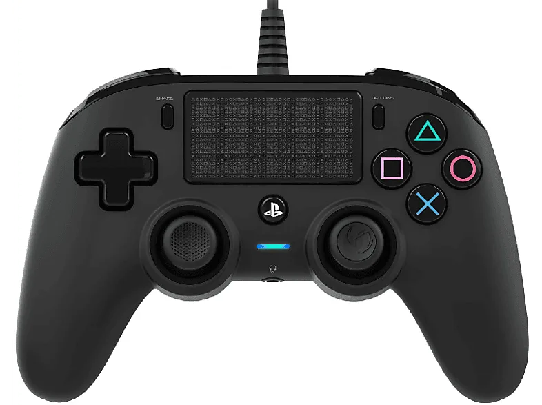 Mando PS4 - Compact Nacon, Controller, con cable, Negro