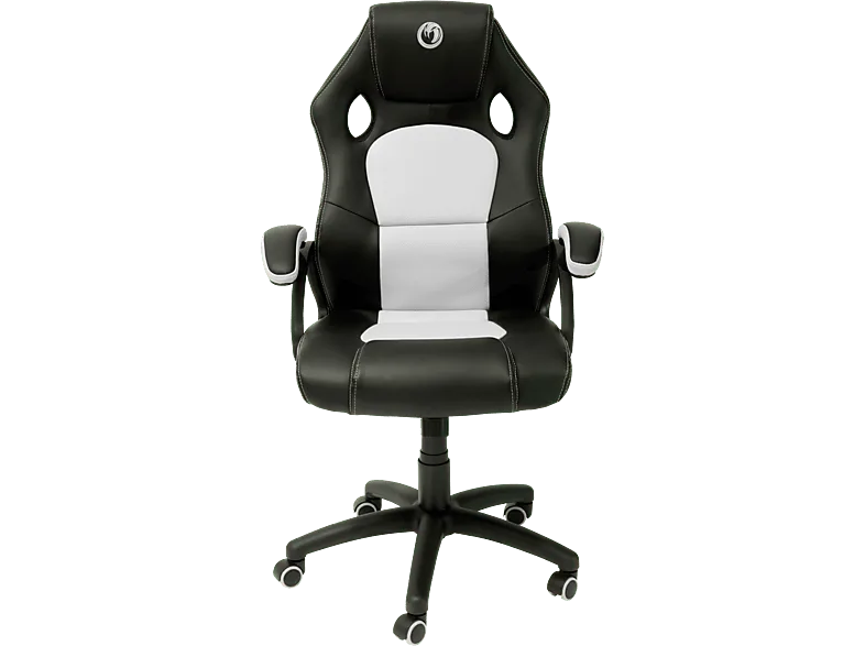 Silla gaming - Nacon CH-310, Ergonómico, Altura regulable, Máximo 110 kg, 5 ruedas, Blanco