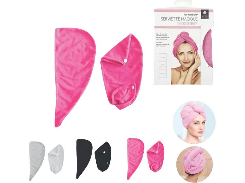 Toalla - CMP Paris TX7242 Magic, Microfibra, 3 Surtidos, Textil , Poliéster, Color aleatorio: Blanco, Rosa o Negro