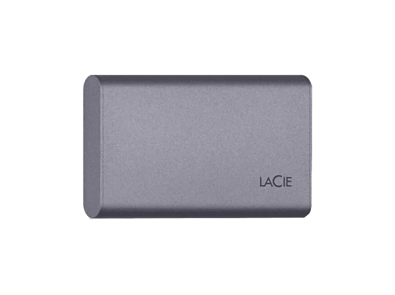 Disco duro SSD externo 1 TB - Lacie Mobile Secure, 1x USB-C, Negro