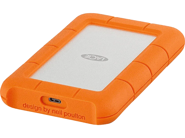 Disco duro externo 2 TB - Lacie Rugged, USB-C 3.0