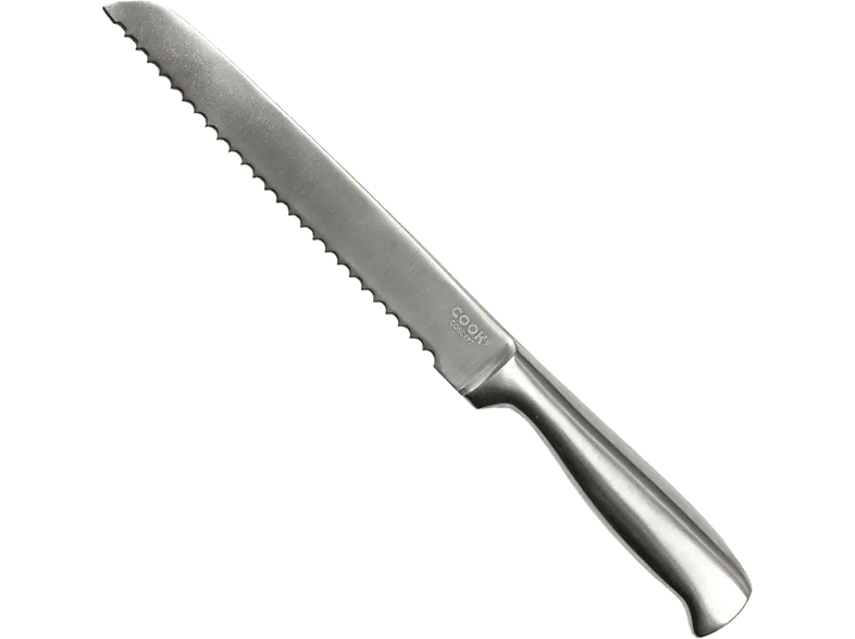 Cuchillo - CMP Paris KD33061, Hoja Acero inoxidable 20 cm, Cacha de inoxidable, Ideal para pan