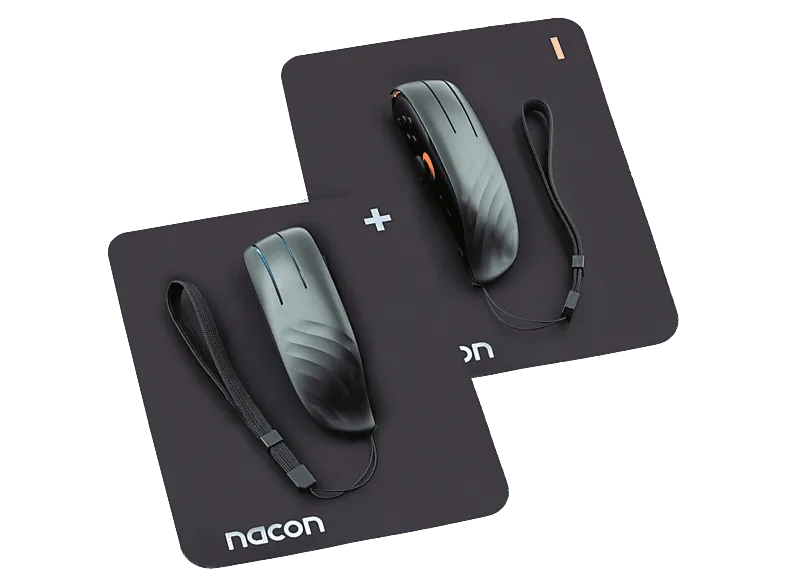 Kit accesorios Nintendo Switch 2 - Nacon Joy-Con Mouse Pack: Fundas para convertir en ratón + Alfombrillas de Tiras, Negro